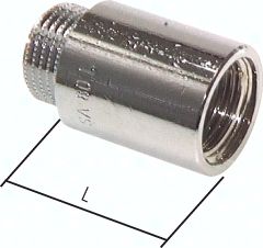 H300.8892 rallonge filetée G 1 -15 mm, L Pic1