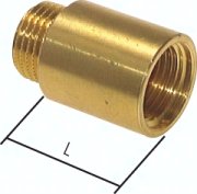 rallonge filetée G 1/2 -10 mm,