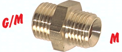 H300.9642 embout double G 3/8 -M 14 x 1, Pic1