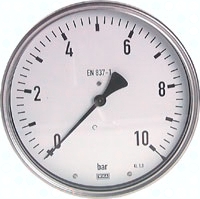 H303.1051 Manometer waagerecht (CrNi/Ms) Pic1