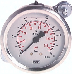 H303.1492 Glycerin-Einbaumanometer, 3kt- Pic1