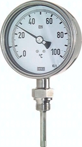 H303.3180 thermomètre bi-métal, vertical Pic1