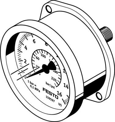 F159596 Flanschmanometer Pic1