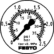 F159601 Flanschmanometer Pic1