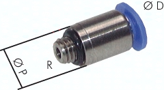 H300.0047 Gerader Steckanschluss R 1/8 - Pic1