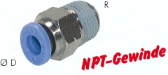 H300.1001 Gerader Steckanschluss NPT 1/ Pic1
