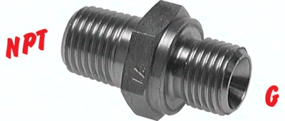 H300.9617 embout double G 1/4 -NPT 1/4 , Pic1
