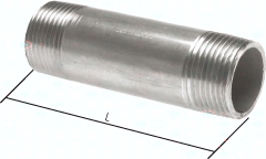 H307.2540 Rohrnippel R 1-40mm, 20 bar 1 Pic1