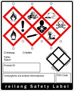 reilang Safety Label -Gefahren